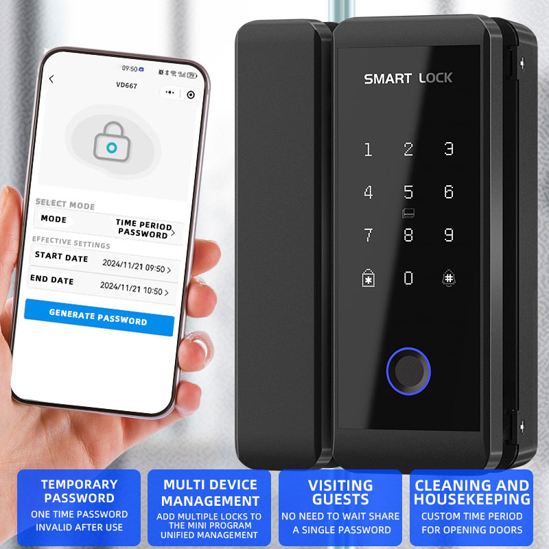Smart Glass Door Lock